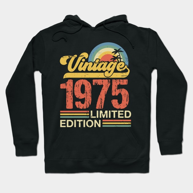 Retro vintage 1975 limited edition Hoodie by Crafty Pirate 